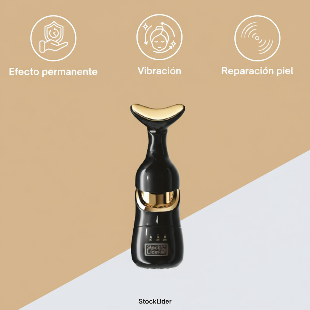 Masajeador facial con tecnología de vibración sónica de alta frecuencia