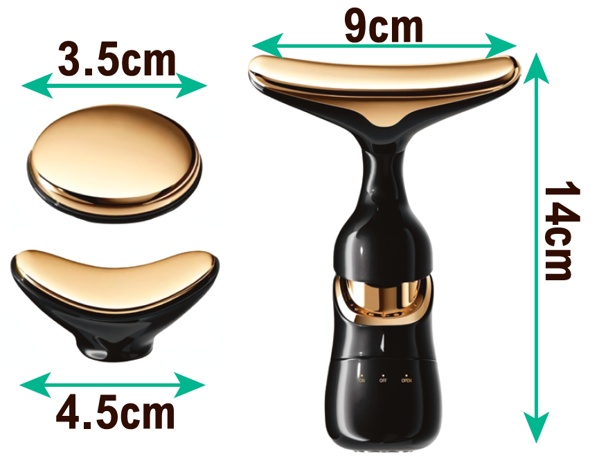 Cabezales intercambiables del masajeador de rostro DermaSonic Luxe