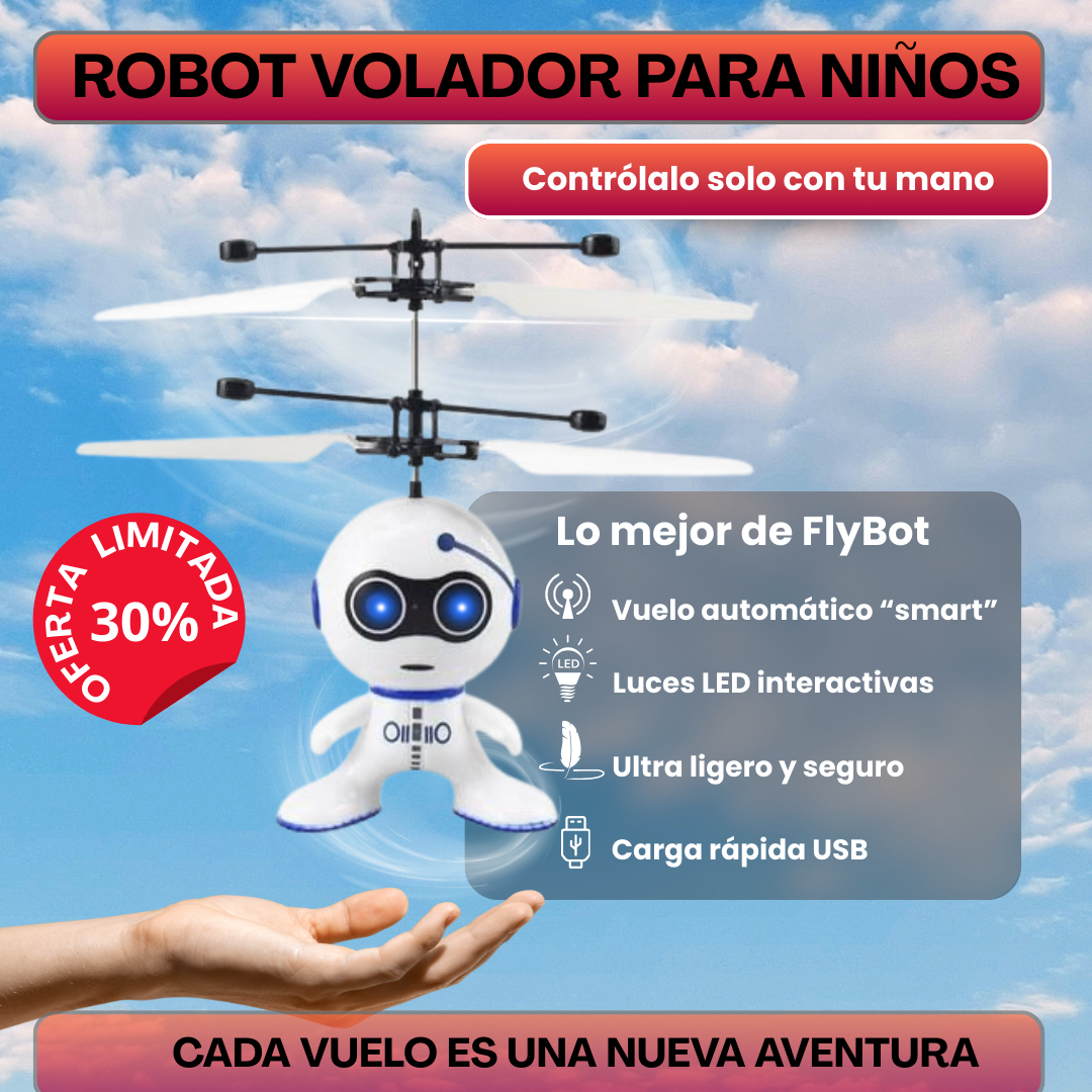FlyBot: el robot que hace volar tu imaginación