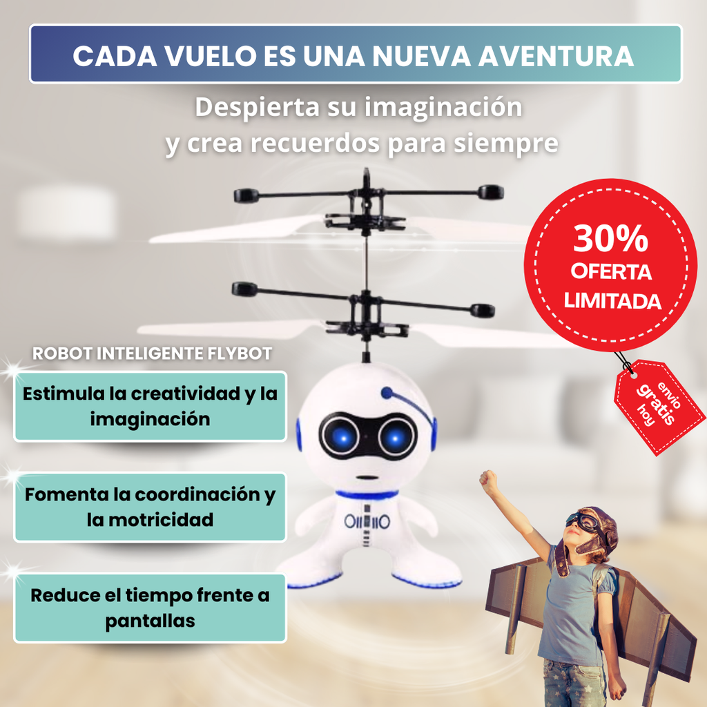 FlyBot: el robot que hace volar tu imaginación