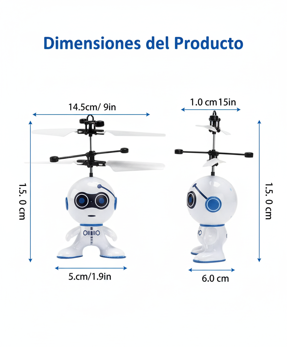 Dimensiones del FlyBot mejoradas